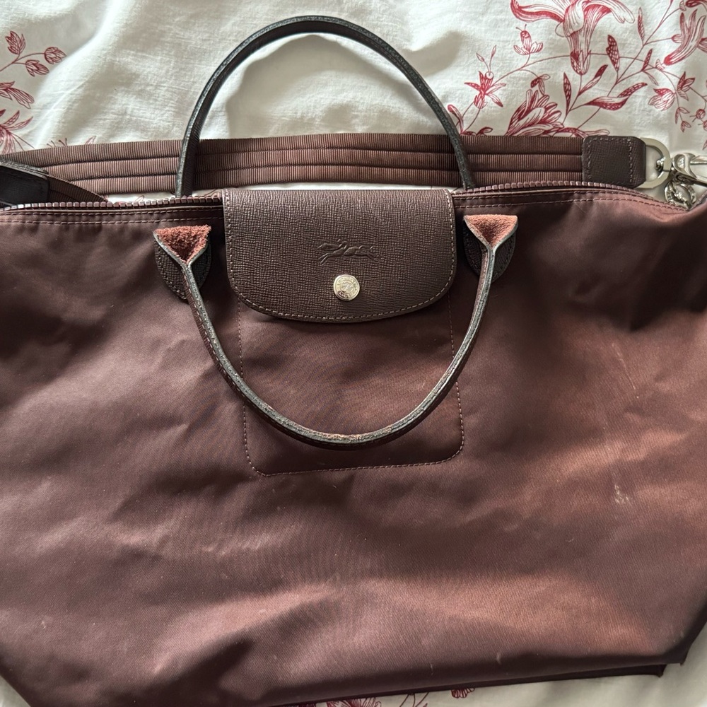 Authentic LongChamp tote with long strap.